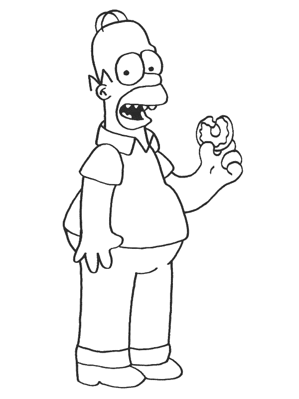 Homer affamé des Simpsons
