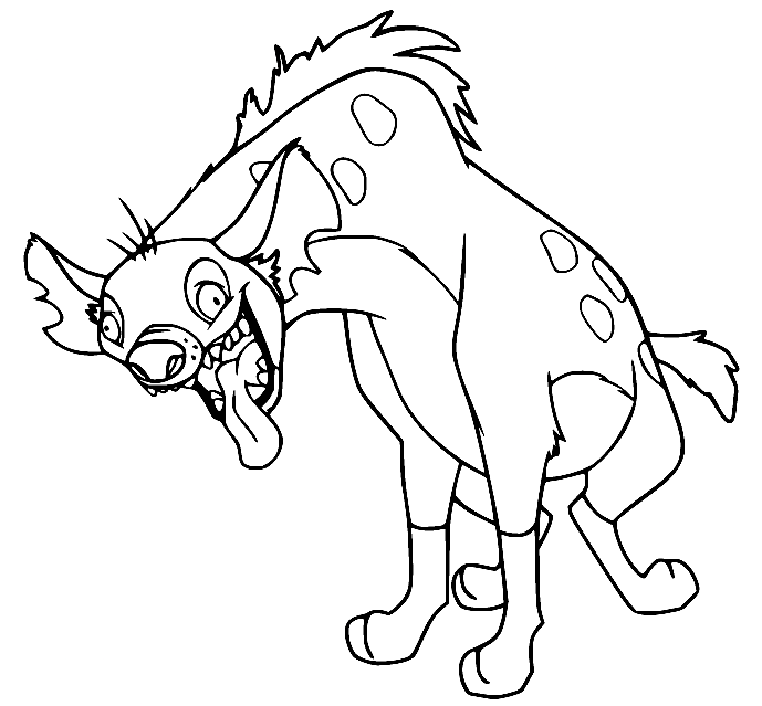 Hyena from Lion Guard Coloring Pages