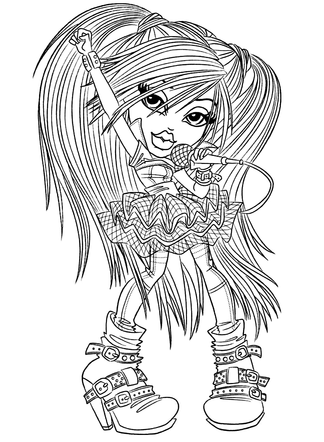 Iade Sing and Dance Coloring Page