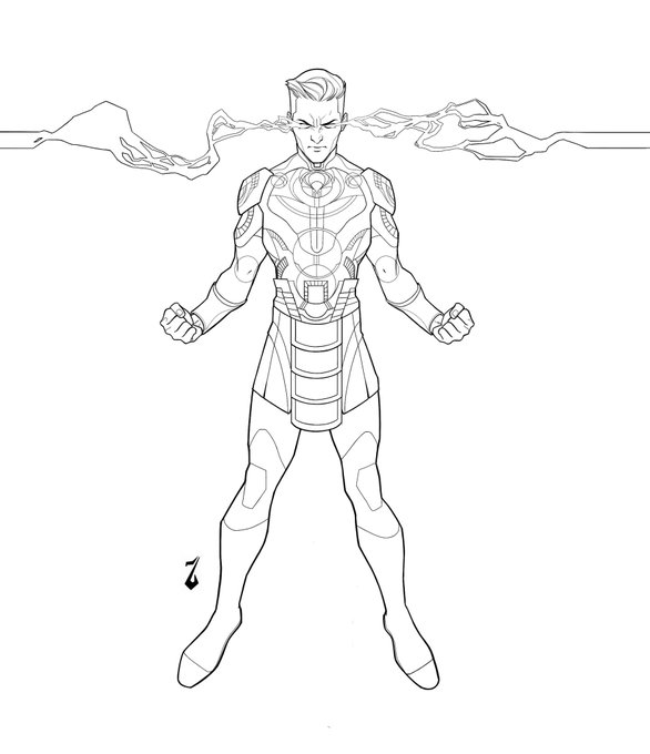 Ikaris From Eternals Coloring Page