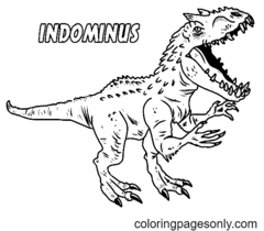 Indominus Para Colorear