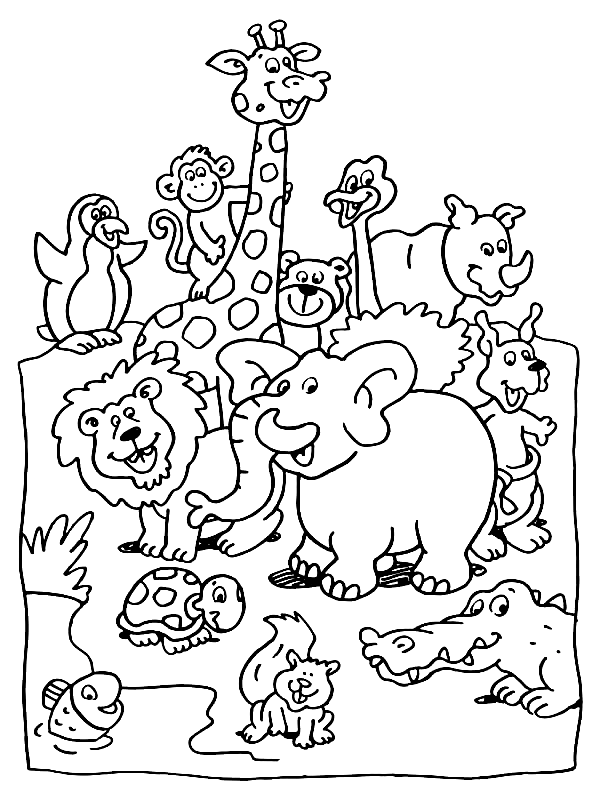 jungle-animals-coloring-page