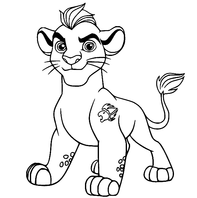 Kion Lion Guard Coloring Page