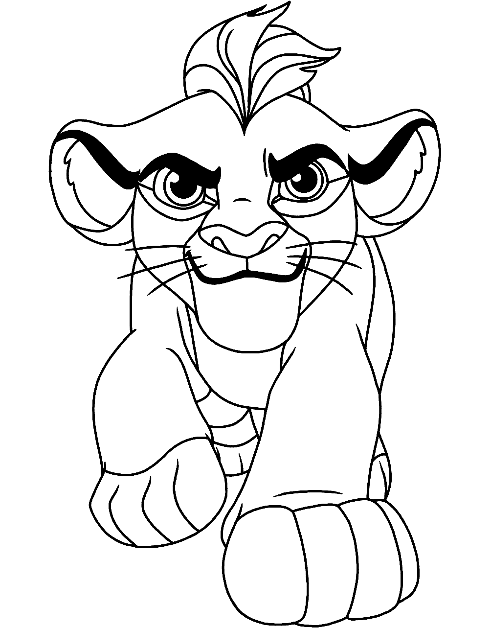 Kion Walking Coloring Pages