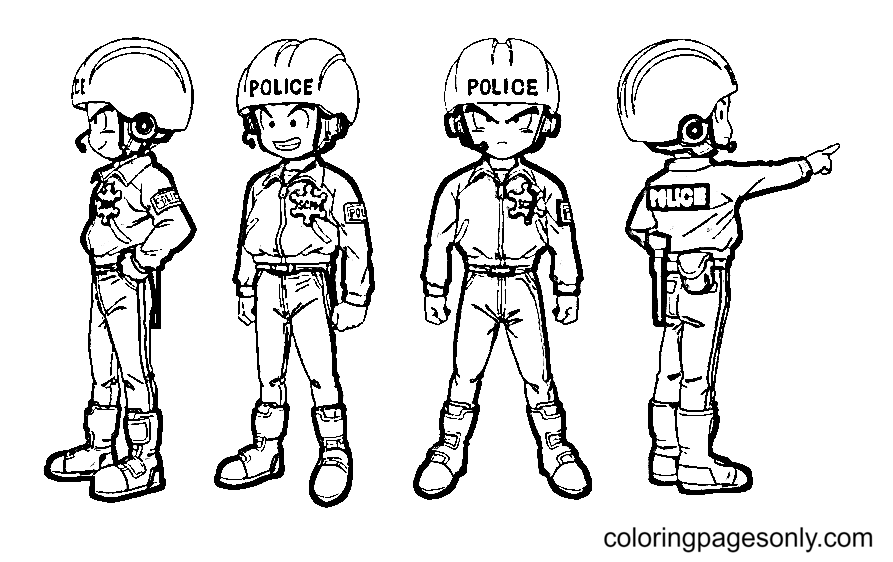 Krillin for Super Hero Coloring Pages