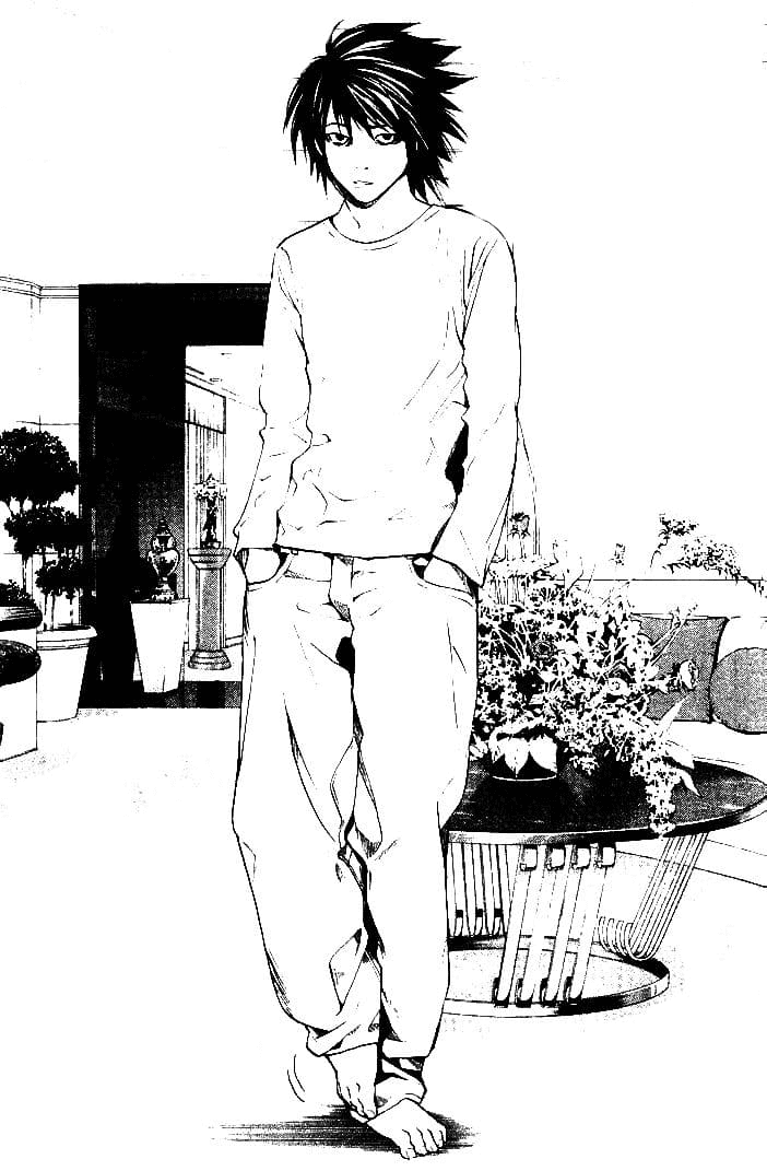 L Full Body Coloring Pages