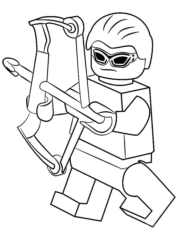 Lego Hawkeye Coloring Pages