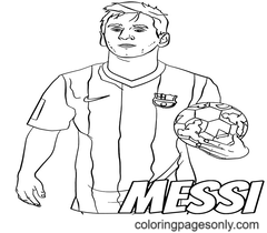 Lionel Messi Para Colorear