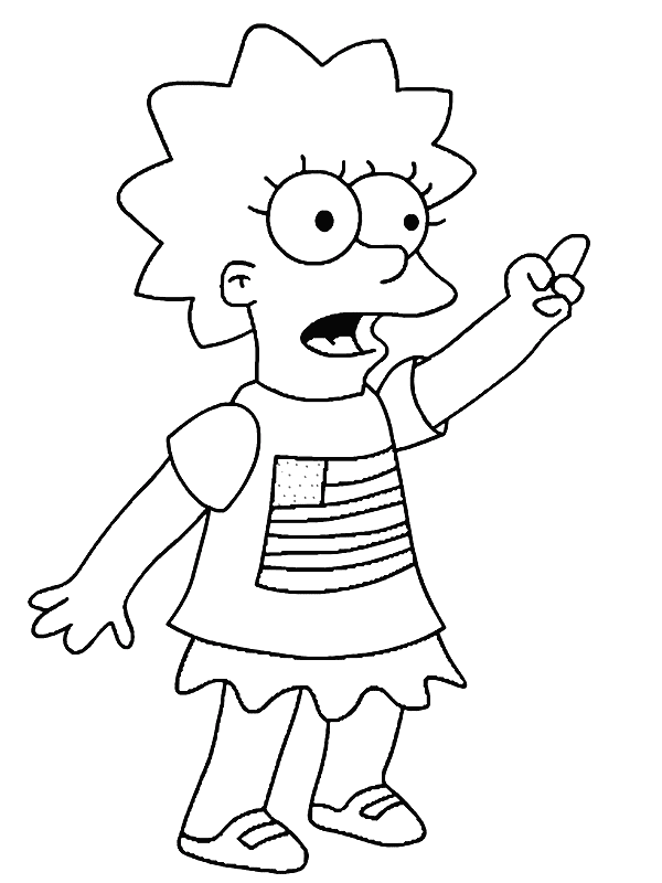 Lisa Coloring Pages