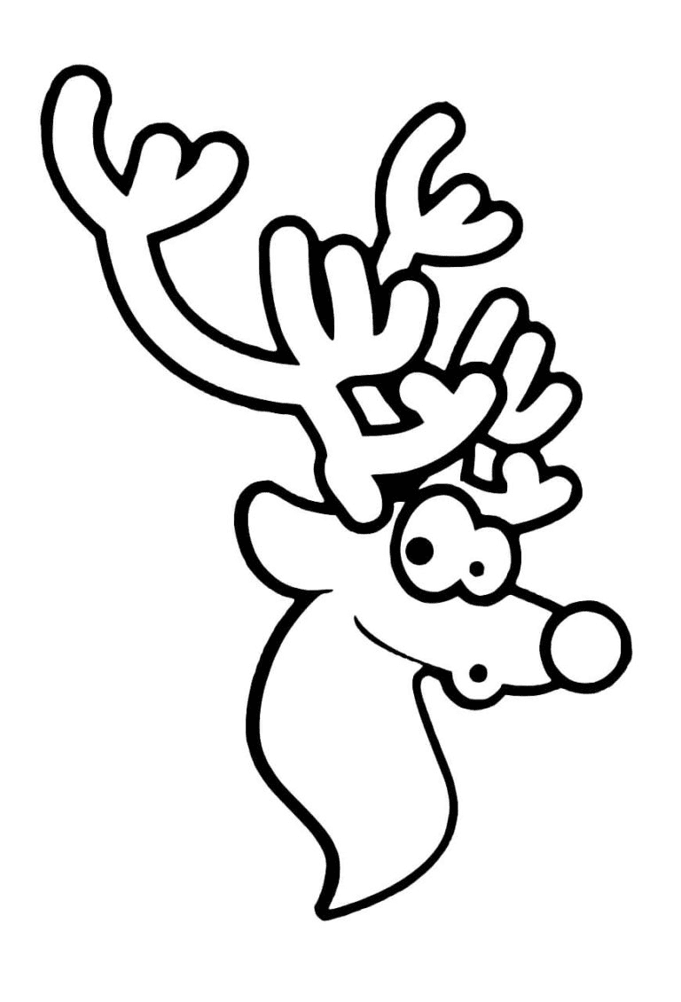 Little Rudolph Coloring Page