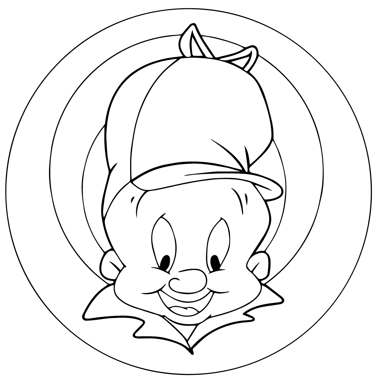 Looney Tunes Kleurplaat Elmer Fudd