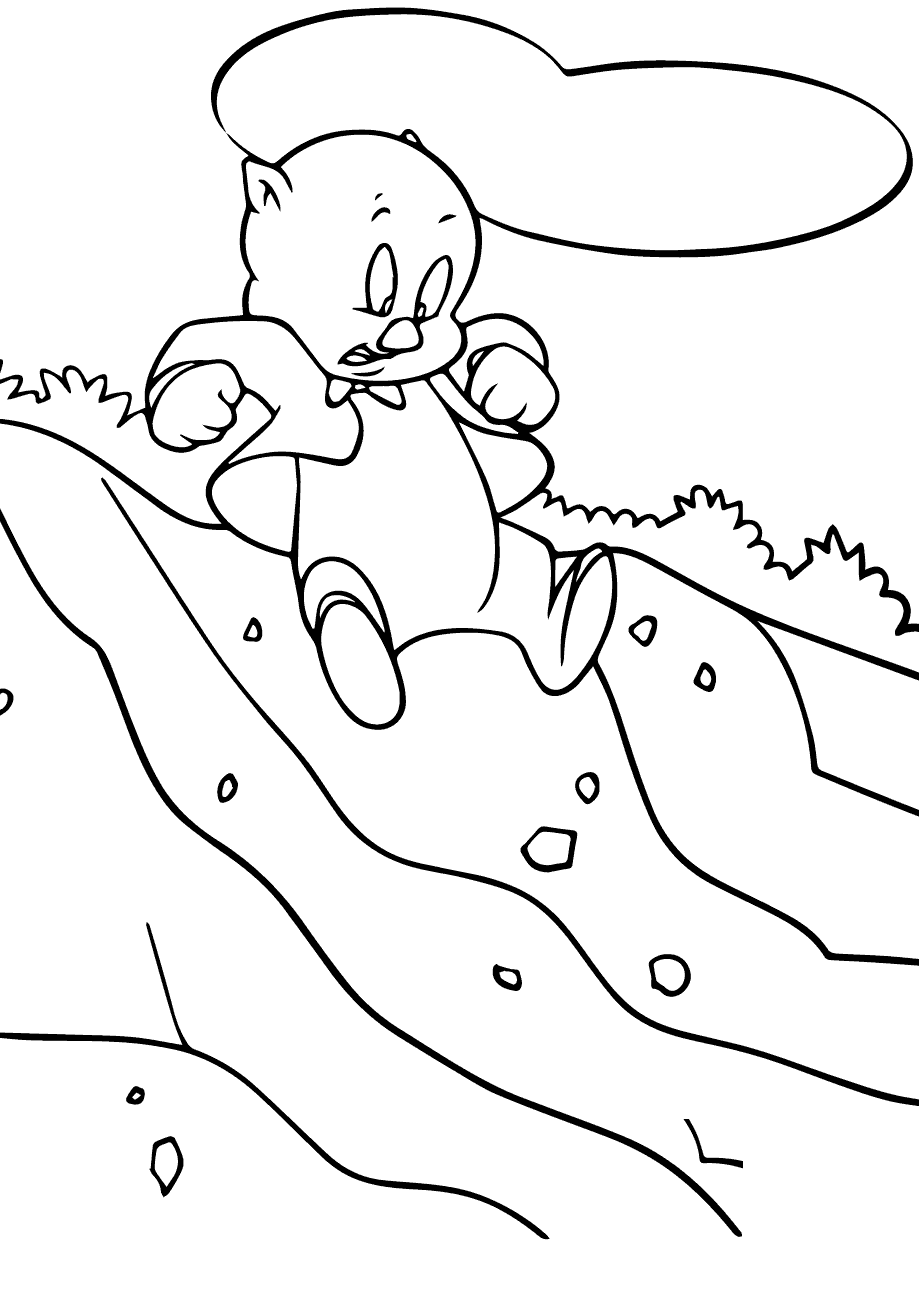 Coloriages Looney Tunes Porky