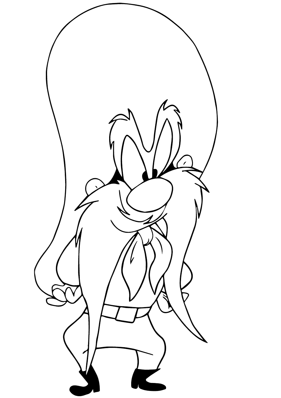Looney Tunes Yosemite Sam Coloring Page
