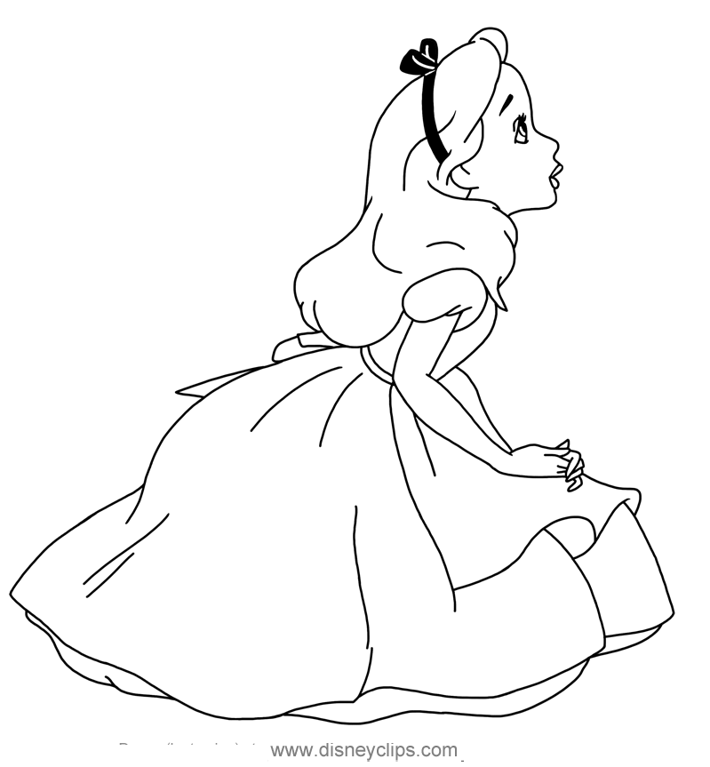 Lovely Alice Coloring Pages