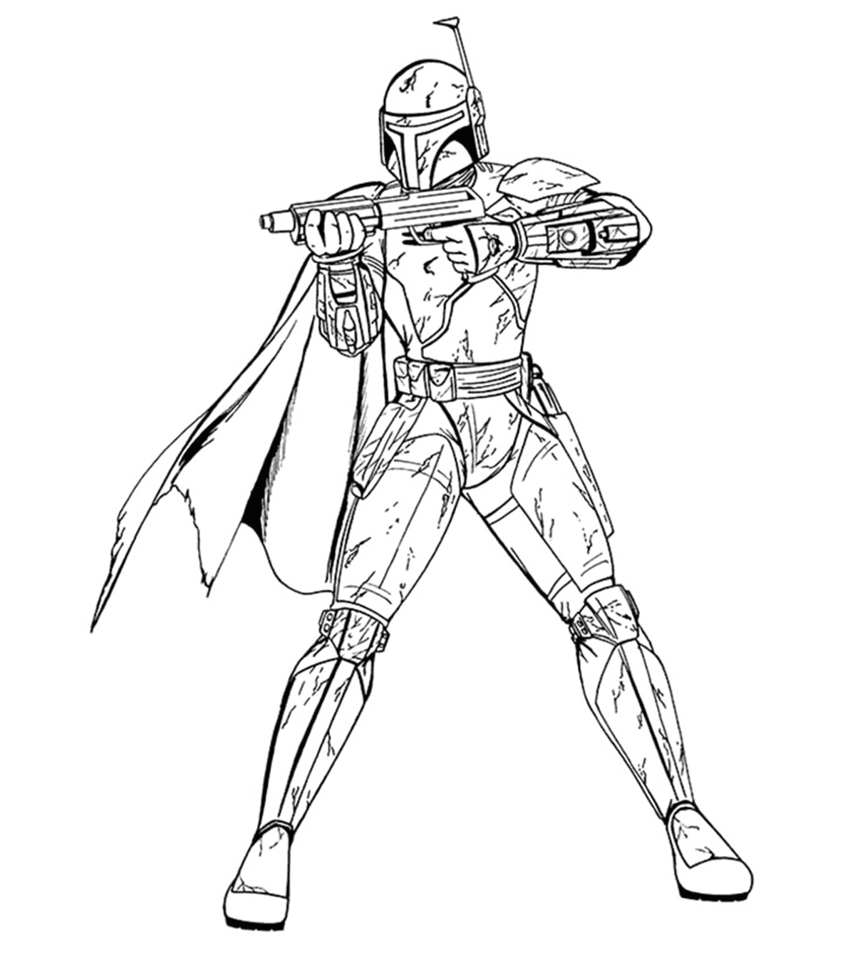 Mandalorian Free Coloring Pages