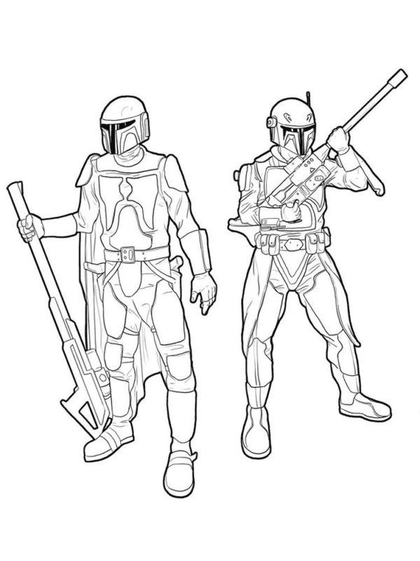 Mandalorian Ready Coloring Pages