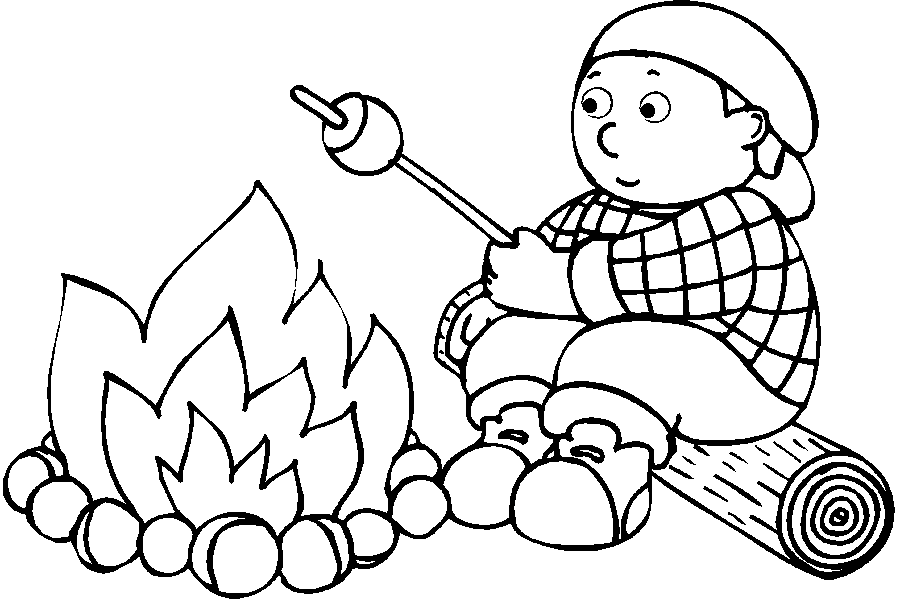 Marshmallow sul fuoco da campeggio