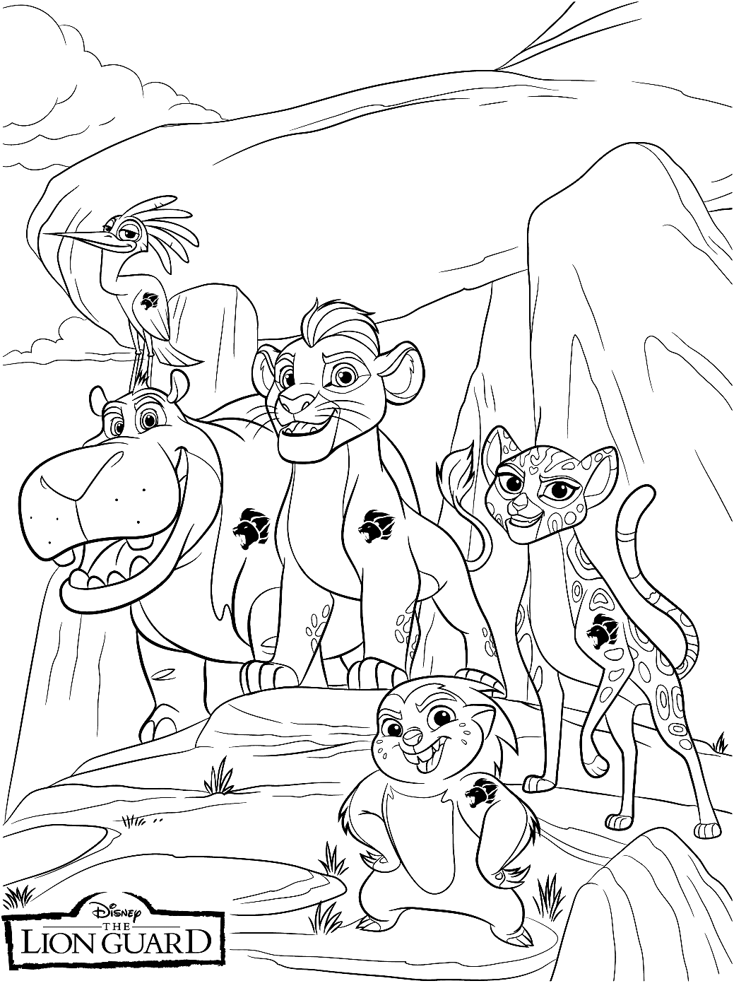 Meet The Lion Guard Coloring Pages