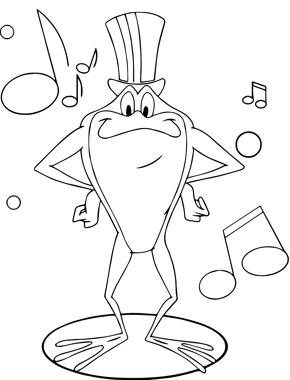 Michigan J. Frog Coloring Pages