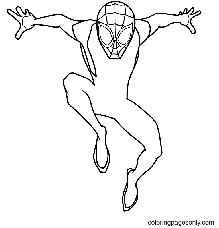 77 Free Coloring Pages Spider Man Miles Best