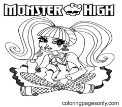 Páginas para Colorir Monster High