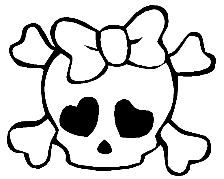 Monster High Skull Coloring Page