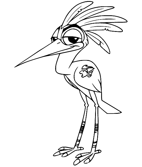 Ono Egret Coloring Pages