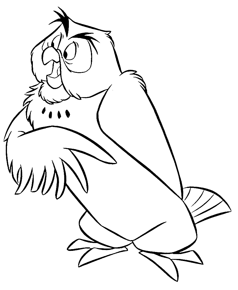 Owl Printable Coloring Page