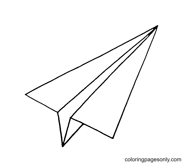 Avión de papel del avión.