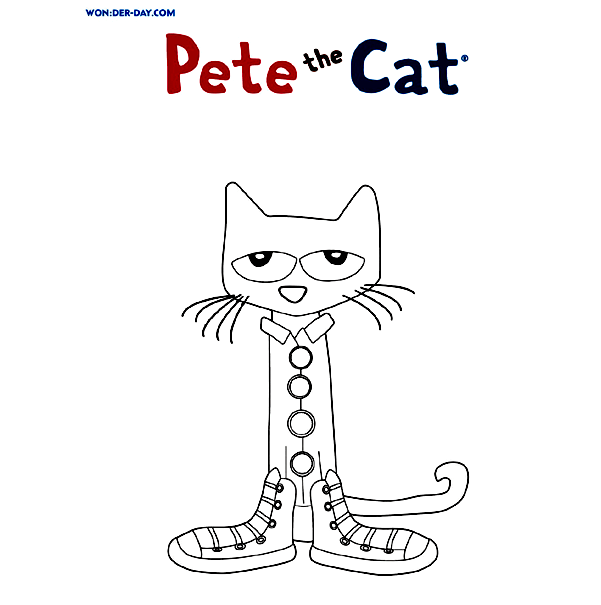 Pete Cat Coloring Pages