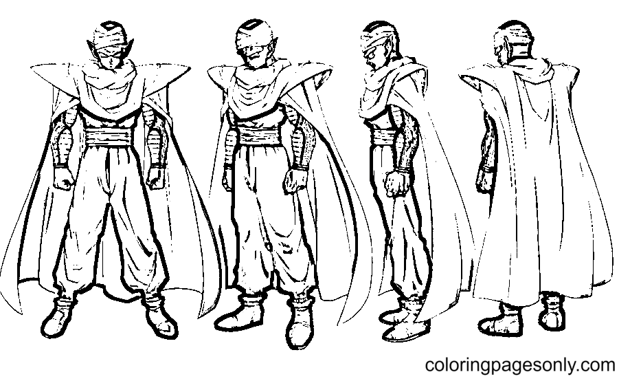 Piccolo for Super Hero Coloring Pages