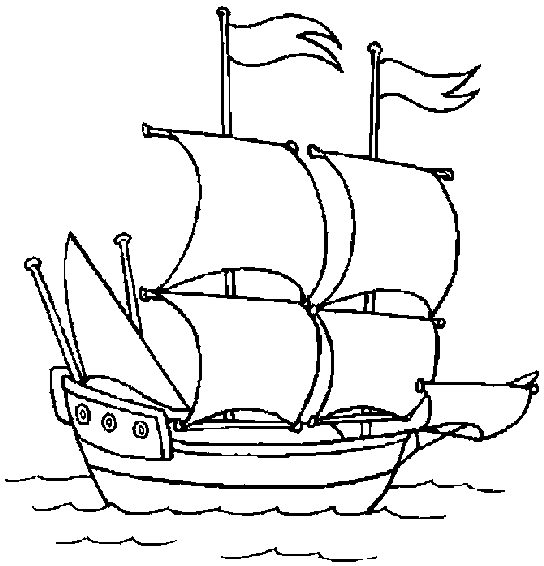سفينة القراصنة من القارب