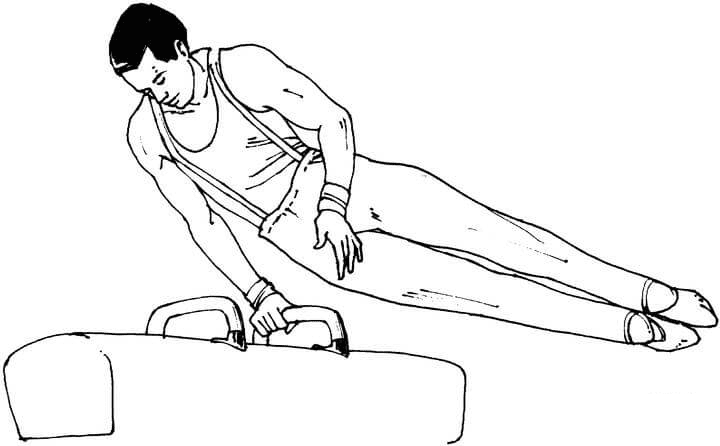 Pommel Horse Coloring Page
