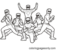 Coloriage Power Rangers