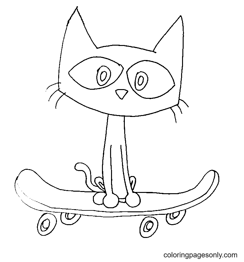 Милый кот Пит из мультфильма «Кот Пит»