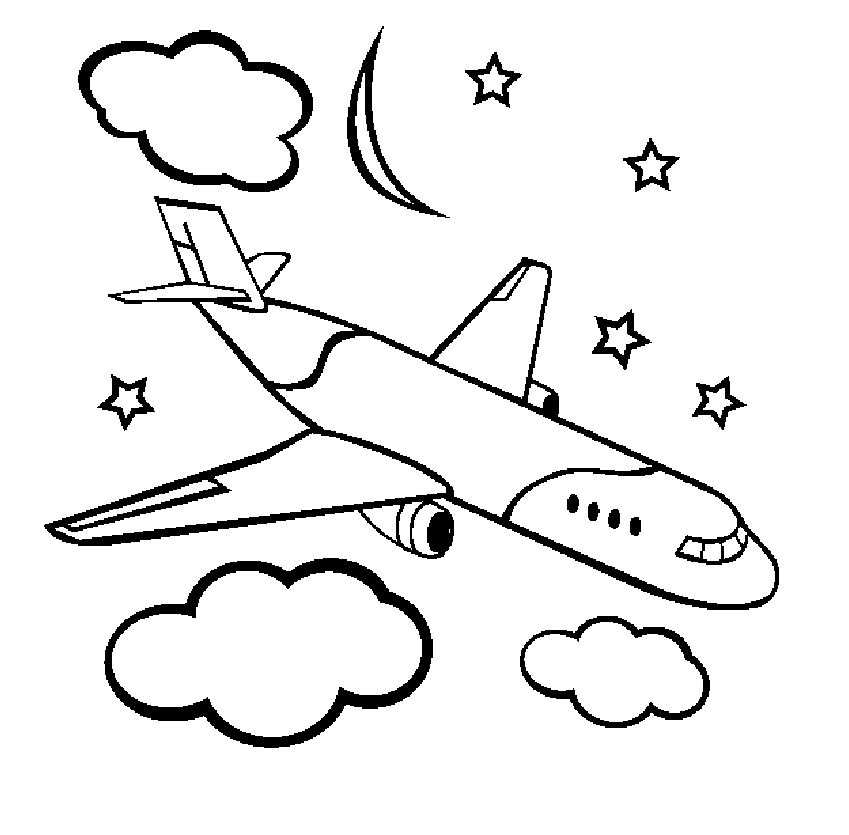 Printable Airplane Coloring Page