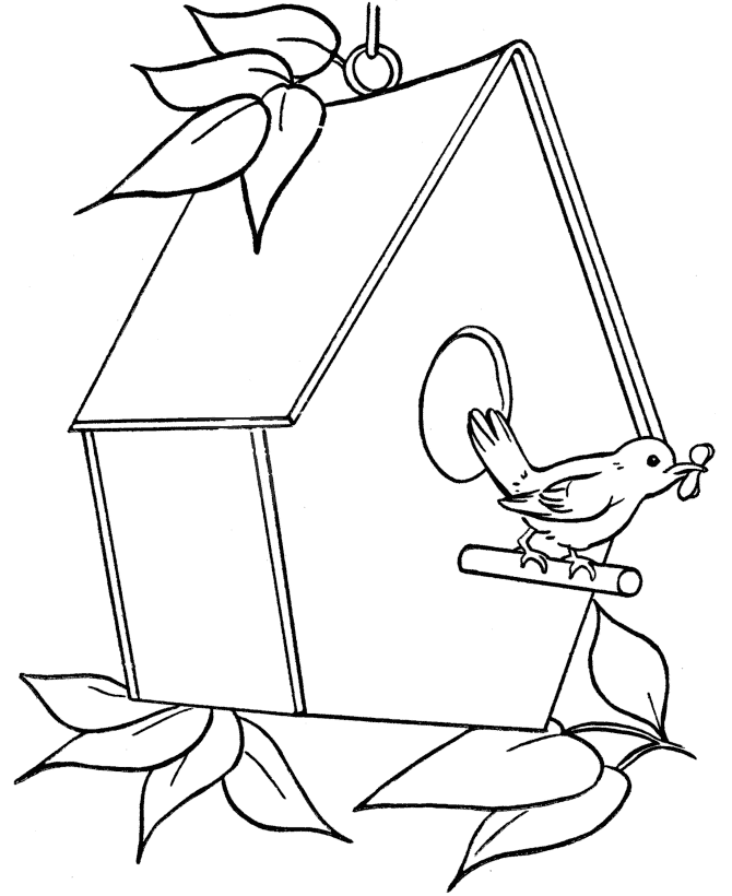 printable bird house coloring pages house coloring pages coloring pages for kids and adults