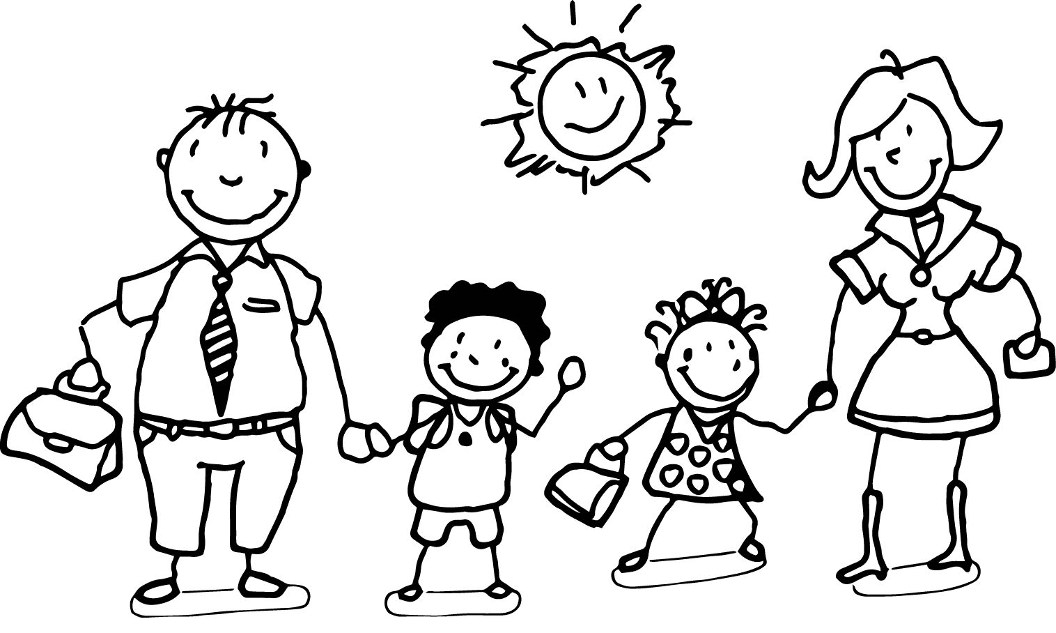 Printable Happy Family from Family