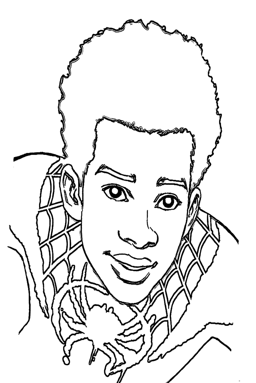 Printable Miles Morales Coloring Pages
