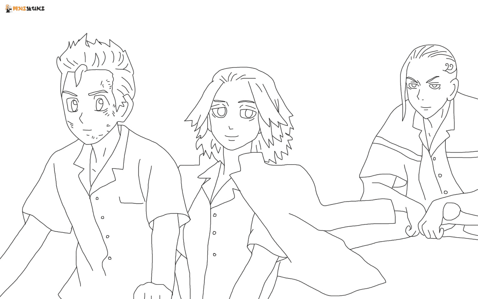 Printable Tokyo Revengers Coloring Page