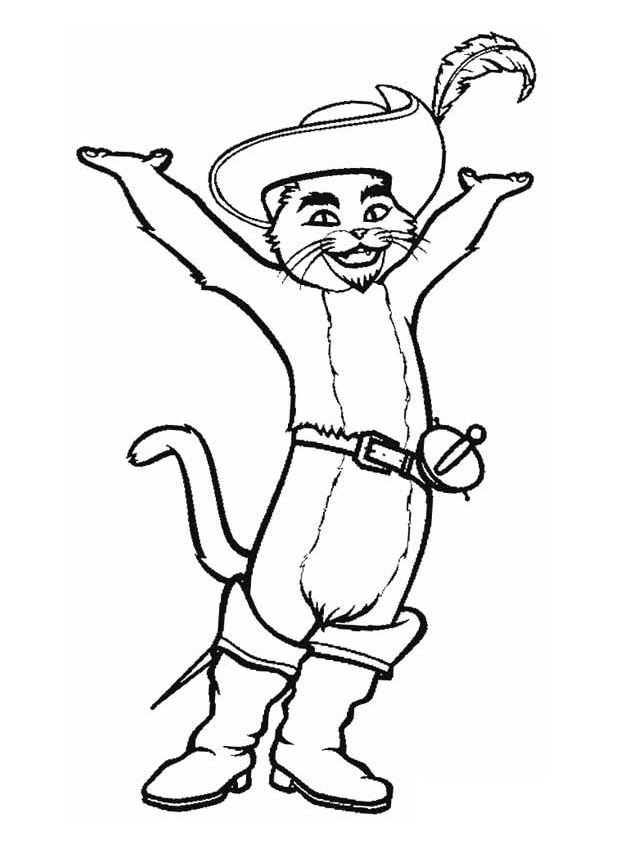 Puss Coloring Pages