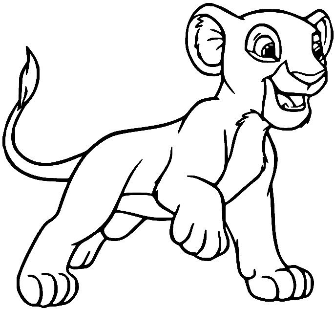Rani Lion Coloring Page