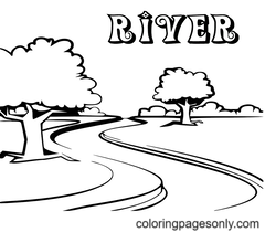 Disegni da colorare di fiumi