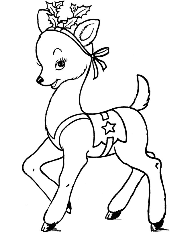 Rudolph Christmas Coloring Pages