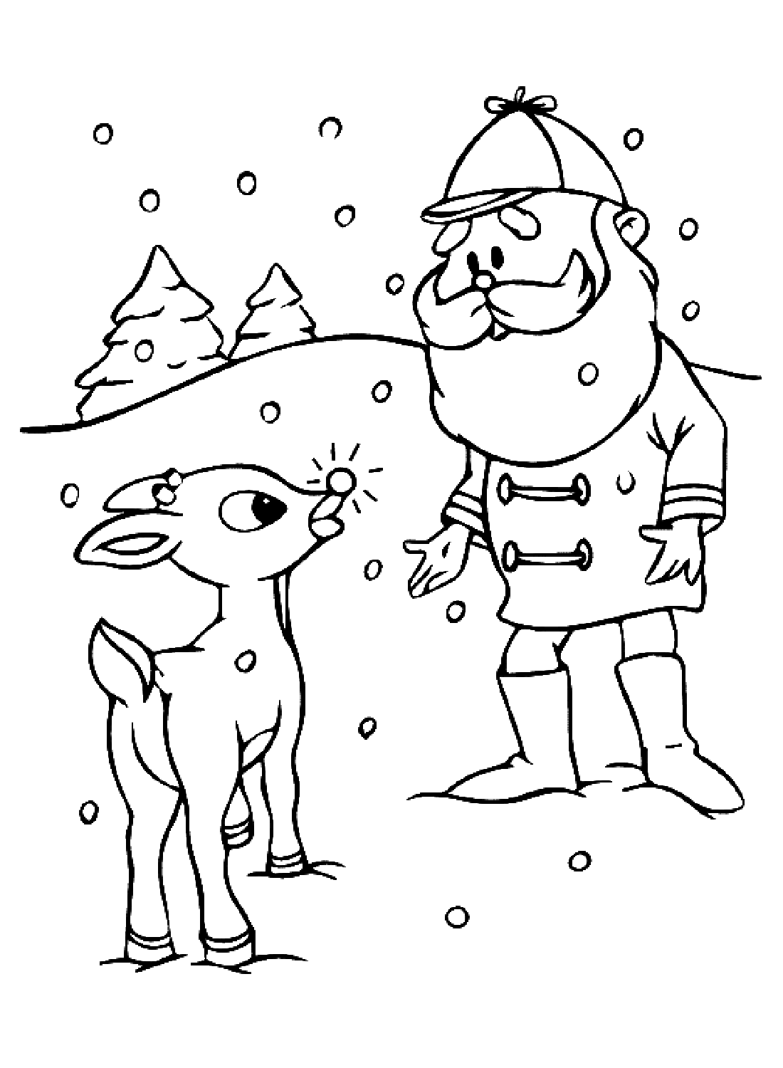 Rudolph Renne et Père Noël de Rudolph