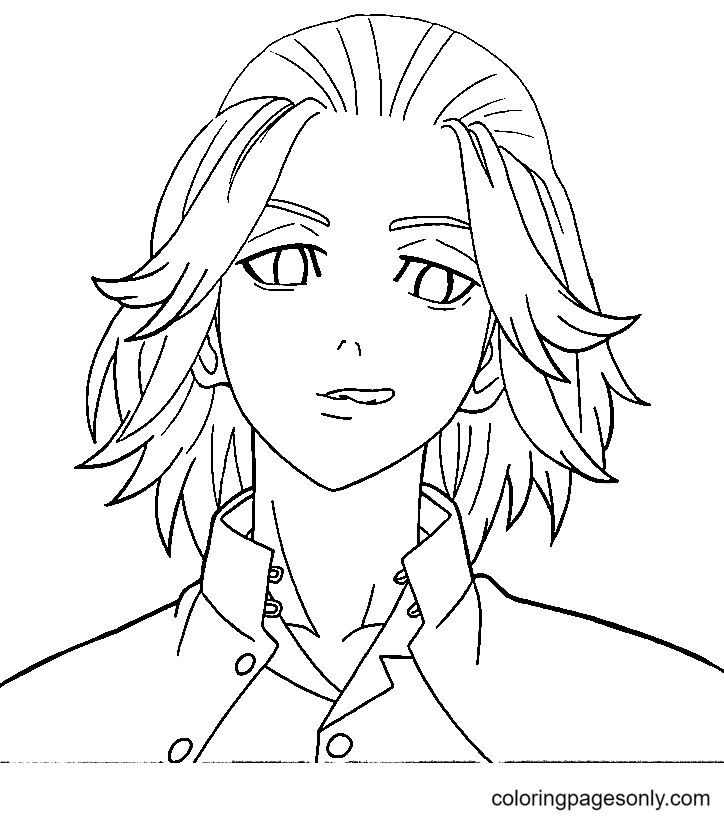Sano Manjiro – Mikey Coloring Pages