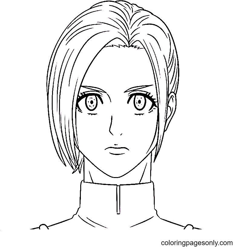Sasha Attack On Titan Coloring Pages