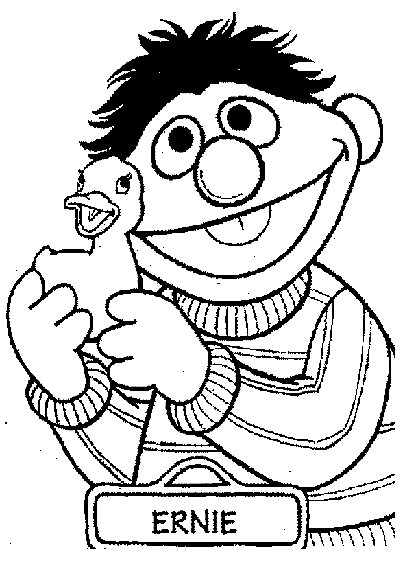 Sesame Street Ernie Coloring Pages