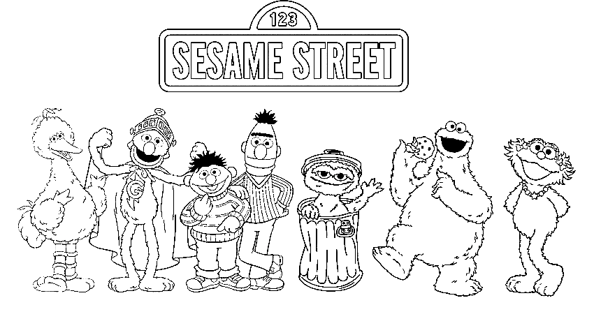 Sesame Street Sesame Street Coloring Pages Sesame Street Coloring ...