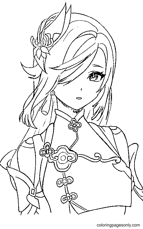 Shenhe Coloring Pages
